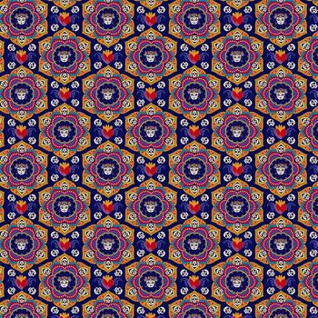 Tecido Digital Caveiras 9017 - E091